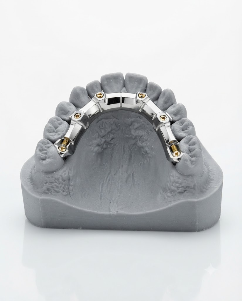 Full-Arch Implant Framework (Titanium) · Malo Concept
